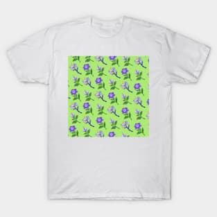 Sumeru Flowers Print (Green) T-Shirt